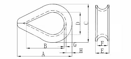 Galvanizzato a caldo G-411 Fingeraccio per cordoni in acciaio inossidabile standard personalizzati