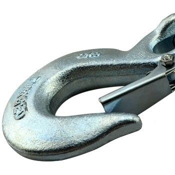 Metallo di sicurezza Chiusura di chiusura Forgiato Lifting Eye Hook per attività di arrampicata all'aperto