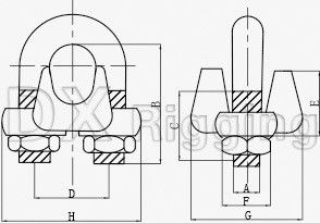 Fitting per corde di filo di acciaio forgiato personalizzato per applicazioni nell'industria pesante