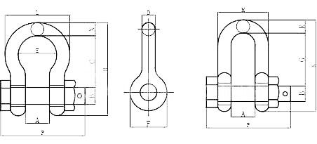 Catene a spirale galvanizzate di tipo US Catene a bullone G-2150